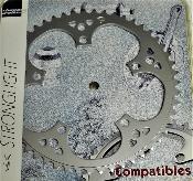 STRONGLIGHT ALUMINIUM CHAINRING - 51 - Plateau alu BCD 122