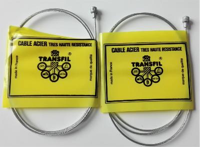 2 BRAKES CABLES TRANSFIL FREIN  - Cables de frein 0.80m 15/10