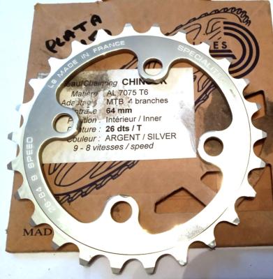 T.A ALUMINIUM CHAINRING - 26 - Plateau alu BCD 64