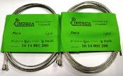 2 BRAKES CABLES INDECA CYCLE - Cables de frein 2.00m