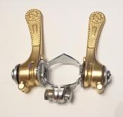 SIMPLEX SLJ RETROFRICTION GOLD - Manettes de dérailleur or