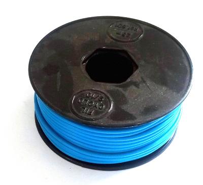 5 METER BLUE ELECTRIC WIRE 9/10 - 5 metres fil electrique bleu 9/10