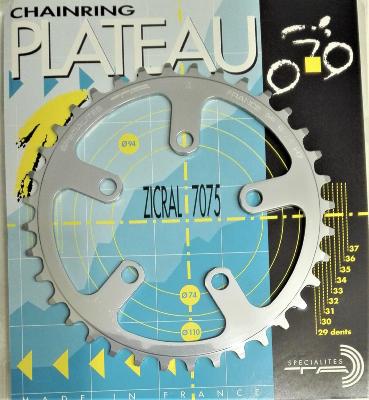 T.A ALUMINIUM CHAINRING - 36 - Plateau alu BCD 74