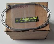 25  BRAKES CABLES FREIN  - Cables de frein 1.25m 15/10