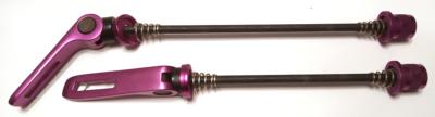 P. ALUMINUM QUICKS RELEASES - Blocages rapides alu violet