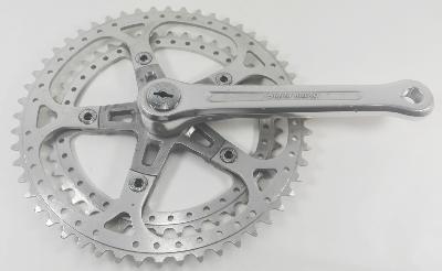 SUPER MAXY CRANKSET ARM 170 mm + 2 CHAINRINGS - 52/42 T  - Manivelle Droite + 2 Plateaux