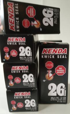 2 / 10 KENDA KWICK SEAL INNER TUBS - Chambres à air 26x1.75 2.125 45/57-559 Presta