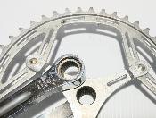 GNUTTI 1950's CRANKSET - 170 - 46 Pédalier "NOS"