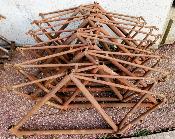 10 Cadres COURSES neufs bruts acier 48