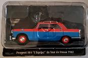 Miniature 1/43 NOREV PEUGEOT 404 B " L'EQUIPE " 1962