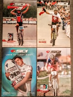  4 POSTERS SIDI 35x50cm - Julien ABSALON - Ralph NAEF - Thomas FRISCHNECHT 