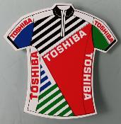 TOSHIBA STICKER - 1 Autocollant Maillot équipe 