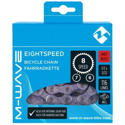 M-WAVE by KMC 6/7/8 Speeds CHAIN - Chaine 1/2" x 3.32 - 116 L 6/7/8 vitesses