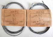 2 BRAKES CABLES PERACHE FREIN VELO- Cables de frein 1.60m