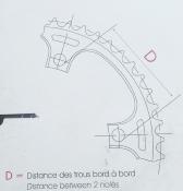 T.A CYCLOTOURITE ALUMINUM CHAINRINGS 48 - Plateaux alu