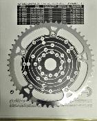 T.A ALUMINIUM CHAINRING - 51 - Plateau alu BCD 144