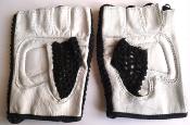 BICYCLE GLOVES COTON CROCHET AND LEATHER - Gants mitaine