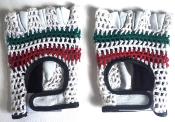 BICYCLE GLOVES COTON CROCHET AND LEATHER - Gants mitaine