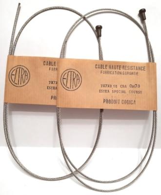 2 BRAKES CABLES ELTRA "special course" - Cables de frein 0.70m