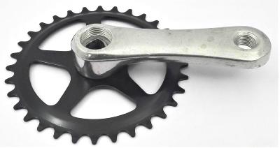   CRANKSET ARM 105 mm + 1 CHAINRINGS -  32 T  - Manivelle Droite +  1 Plateaux