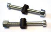 2 SIMPLEX DROPOUT ADJUSTER SCREWS  - 2 Butées de patte de cadre 33mm