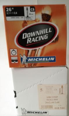 2 / 10 MICHELIN DOWNHILL INNER TUBS - 2 Chambres à air 26 x 2.10 2.60 - 54/62 559 Presta