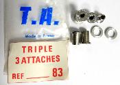  3 T.A 83 CHAINRING BOLTS - 3 Vis assemblage triple plateaux