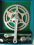 SHIMANO 600 CRANKSET + BB 170 50/42 - Pedalier TOURING avec axe