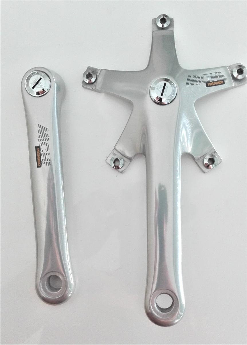 Pédalier Vélo MICHE Primato Pour Pignon Fixe/single Speed - 165 Mm, Plateau 48 Dents, Couleur Argent, Neuf Sous Boîte