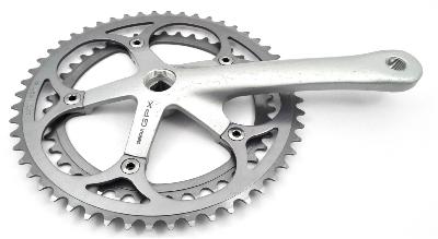 SUNTOUR GPX  CRANKSET ARM 170 mm + 2 CHAINRINGS - 52/42 T  - Manivelle Droite + 2 Plateaux