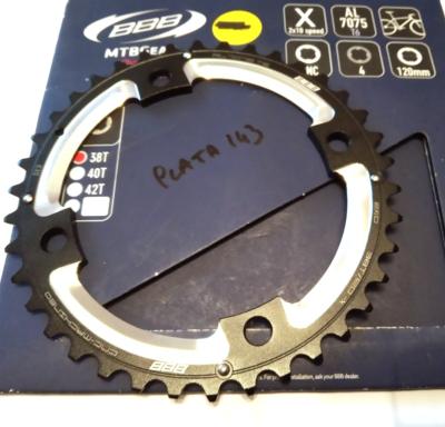 BBB ALUMINIUM CHAINRING - 38 - Plateau alu BCD 120