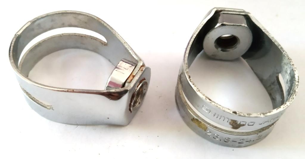 2 SHIMANO BRAKE LEVER CLAMPS 2 Colliers levier frein