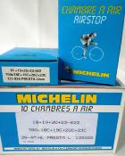 2 / 10 MICHELIN INNER TUBS - Chambres à air 700x18/23  18/23 622 Presta