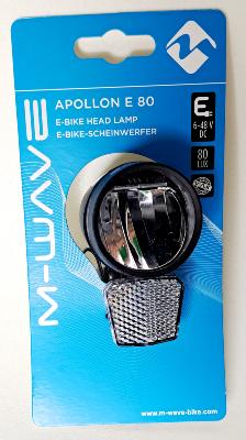 Eclairage Vélo M-WAVE Apollon E 80 E-Bike
