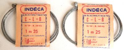 2 BRAKES CABLES INDECA CLB - Cables de frein 1.25m