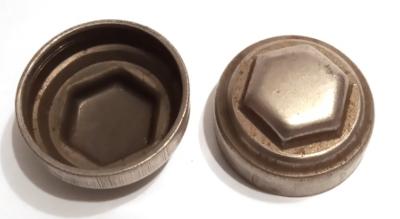 2 STEEL PEDAL CAPS - 2 Capuchons pédale 22mm