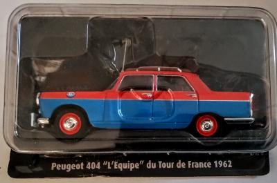 Miniature 1/43 NOREV PEUGEOT 404 B " L'EQUIPE " 1962