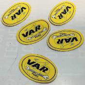 2 VAR STICKERS  - 2 Autocollants 3.5cm.