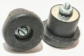 VELOX HANDLEBAR END PLUGS - Bouchons de guidon noirs  à visser