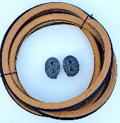 2 MICHELIN 35-541  20X1 3/8 Noirs/Bruns  + 2 chambres à air