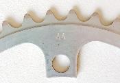 ALUMINIUM CHAINRING 44 - Plateau alu BCD 122