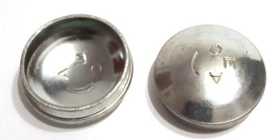 2 DEA STEEL PEDAL CAPS - 2 Capuchons pédale 22.5mm