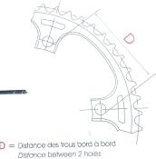 ALUMINIUM CHAINRING CAMPAGNOLO EXA-DRIVE -52 - Plateau alu BCD 135