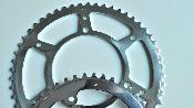  T.A  RANDONNEUR ALUMINUM DOUBLE CHAINRING -52 / 42 - Doubles plateaux Plateau alu BCD 130 