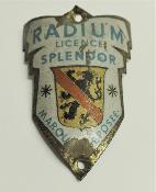 BICYCLE RADIUM HEAD BADGE - Plaque de cadre