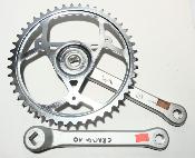 PEUGEOT STRONGLIGHT CRANKSET 170 - 46  -  Pédalier  9/16x20f