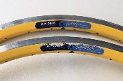 2 ALESA X-PLORER RIMS ALU 26"  - 2  Jantes jaunes pneus 36 trous