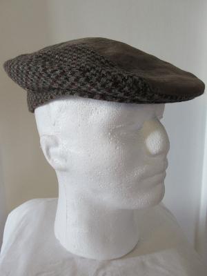  CHECKED AND BUCKSKIN IMMITATION CAP SIZE 54 - Casquette