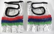 BICYCLE GLOVES COTON CROCHET AND LEATHER - Gants mitaine