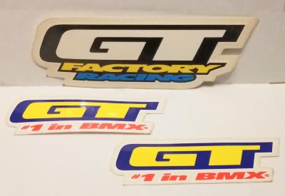 3 GT STICKERS  - 3 Autocollants GT Factory